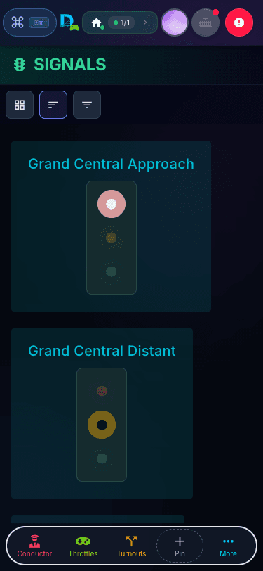 DEJA Throttle — mobile signals