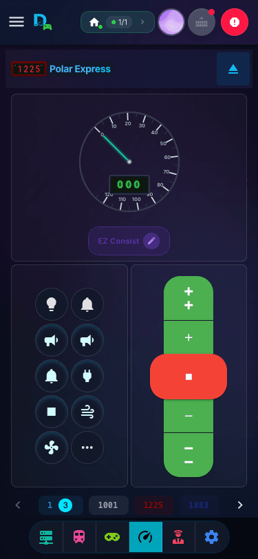 Throttle app — tap to control speed