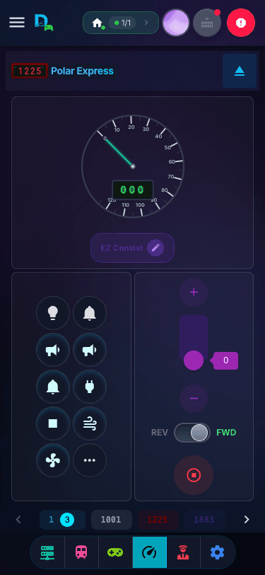 DEJA Throttle — mobile Slider throttle